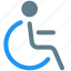 wheelchair, disabled, restaurant, facility 
