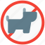 no animal, pet, prohibited, restaurant 
