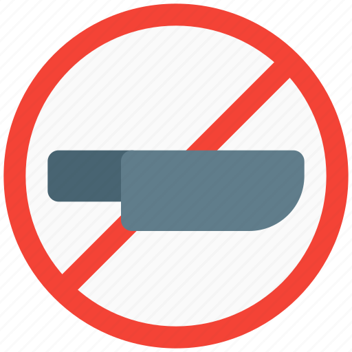 No knife, prohibited, restaurant, forbidden icon - Download on Iconfinder