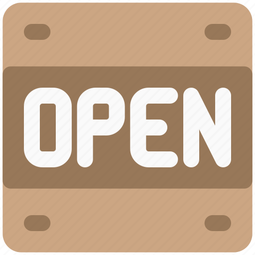 Open, sign, restaurant, service icon - Download on Iconfinder