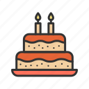 cake, birthday, desserts, sweet