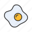 fried egg, food, breakfast, white 