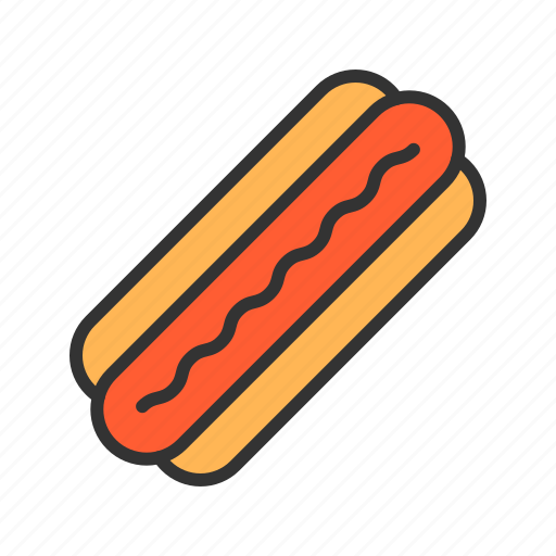Hot dog, sandwich, sausage, food icon - Download on Iconfinder