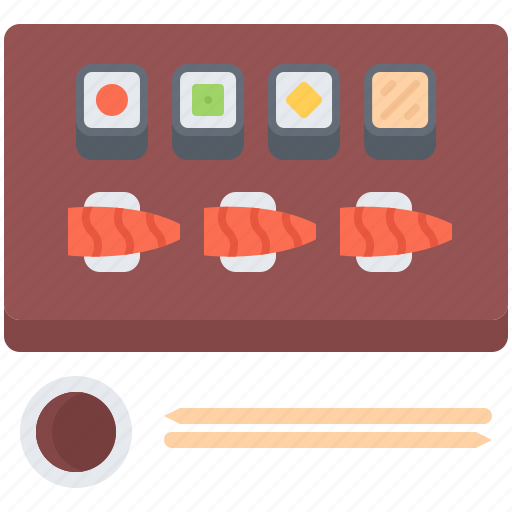 Food, restaurant, roll, sauce, soy, sticks, sushi icon - Download on Iconfinder