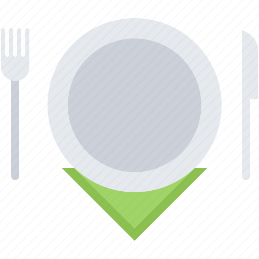 Cafe, fork, knife, napkin, plate, restaurant icon - Download on Iconfinder