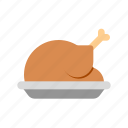 chicken, turkey, roasted, thanksgiving, dinner, turducken, meal