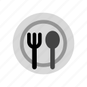 meal, food, restaurant, plate, spoon, fork