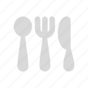 spoon, fork, knife, tableware, silverware, restaurant, food