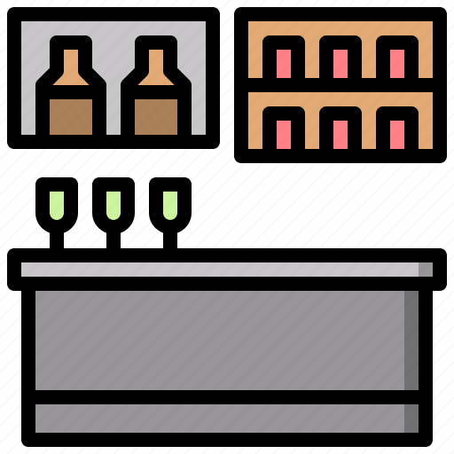 Alcohol, alcoholic, bar, business, chairs, drinks, restaurant icon - Download on Iconfinder