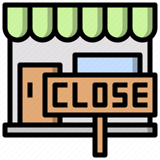 Closed, commerce, shop, sign, signaling, signs, store icon - Download on Iconfinder