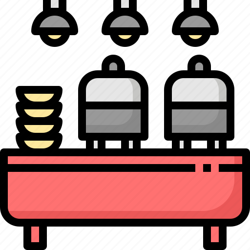 Buffet, canteen, food, hotel, party, restaurant, service icon - Download on Iconfinder