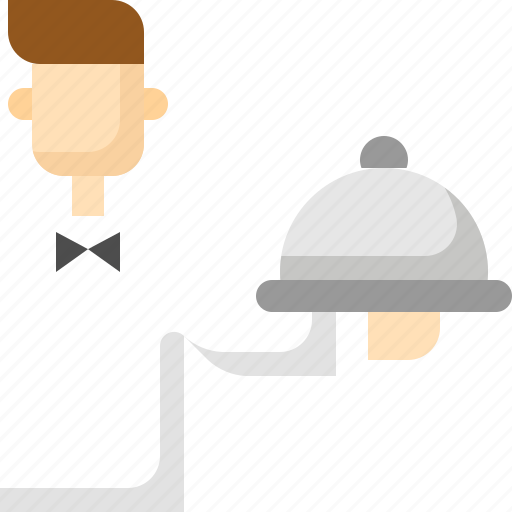 Food, man, restaurant, serve, server, waiter, waitress icon - Download on Iconfinder