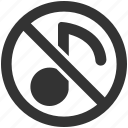 stop, sound, no, no entry, music, restriction
