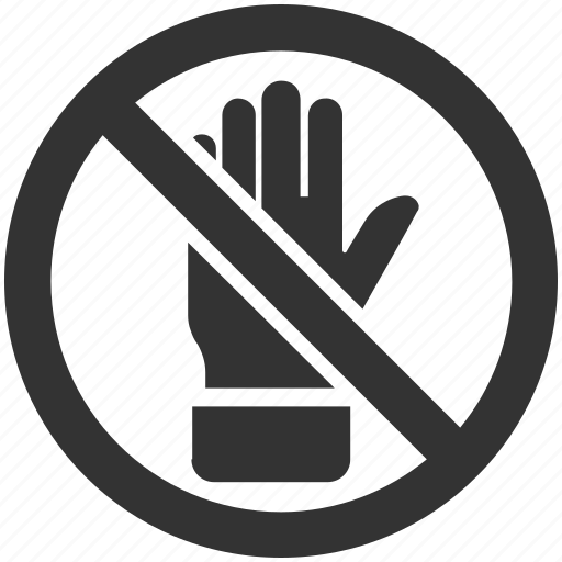 No, no entry, hand, restriction, stop icon - Download on Iconfinder