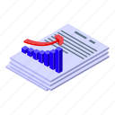 papers, result, money, isometric 