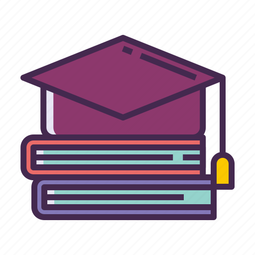 Books, education, fresh graduate, graduate, mortarboard, studies, study icon - Download on Iconfinder