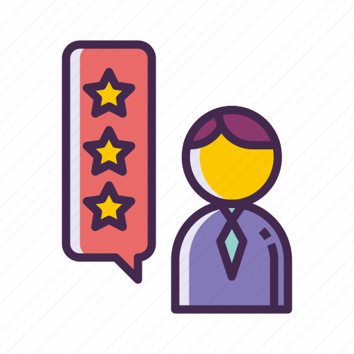 Customer satisfaction, rating, review, stars, testimonials, testimony icon - Download on Iconfinder