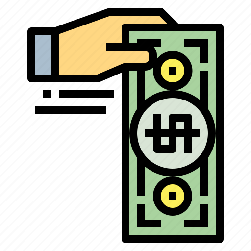 Cash, hand, money, payment icon - Download on Iconfinder