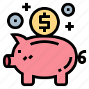 bank, coin, finance, piggy, saving