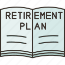 planning, retirement, pension, organizer, notes