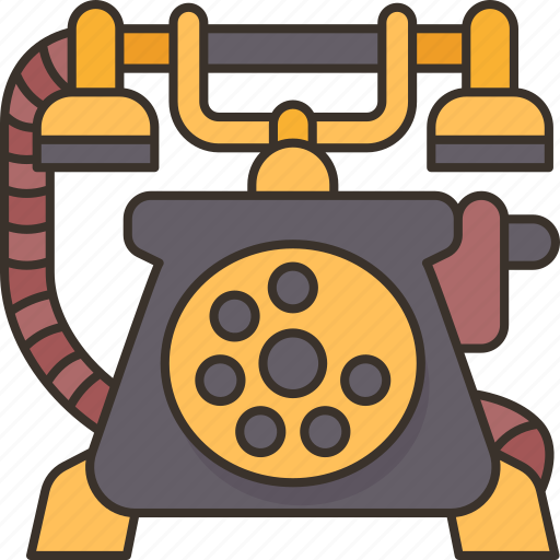 Telephones, communication, vintage, dial, technology icon - Download on Iconfinder