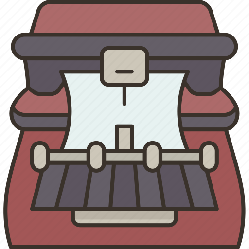 Typewriter, vintage, retro, writing, mechanical icon - Download on Iconfinder