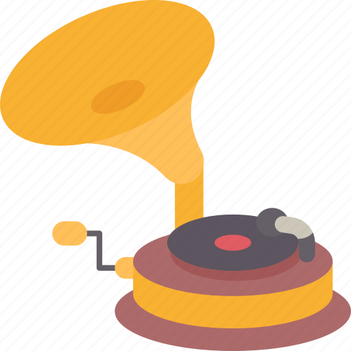 Gramophone, music, vintage, retro, record icon - Download on Iconfinder