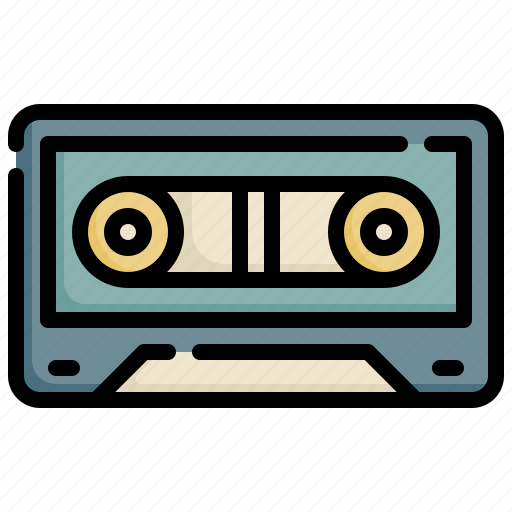 Cassette, communications, vintage, musical, cassettes icon - Download on Iconfinder