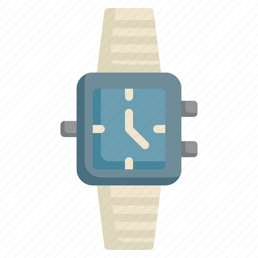 Watch, wristwatch, retro, time, and, date, ccessory icon - Download on Iconfinder