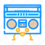 boombox, character, retro, music, party, vintage 