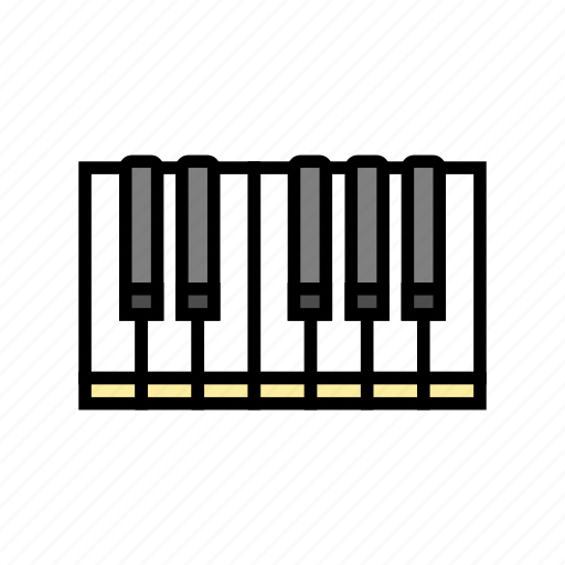 Piano, keys, retro, music, vintage, style icon - Download on Iconfinder