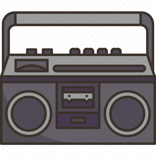 Boombox, radio, speaker, music, entertain icon - Download on Iconfinder