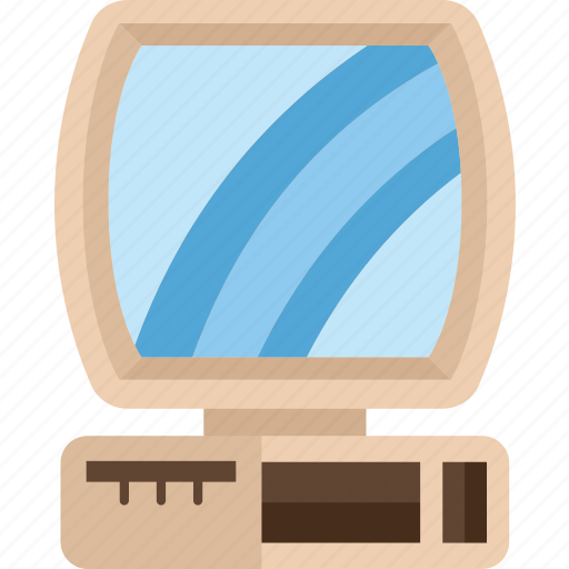 Computer, desktop, monitor, technology, vintage icon - Download on Iconfinder