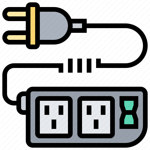 Cord, electric, outlet, plug, power icon - Download on Iconfinder