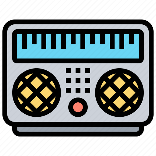 Broadcasting, music, radio, stereo, tune icon - Download on Iconfinder