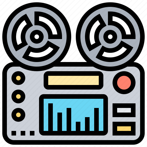 Music, record, reel, stereo, vintage icon - Download on Iconfinder
