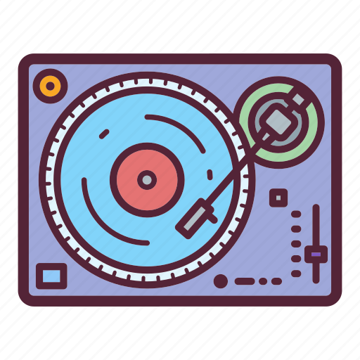 Audio, dj, music, record, sound, turntable, vinyl icon - Download on Iconfinder