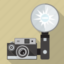 camera, compact camera, equipment, flash, retro, technology, vintage
