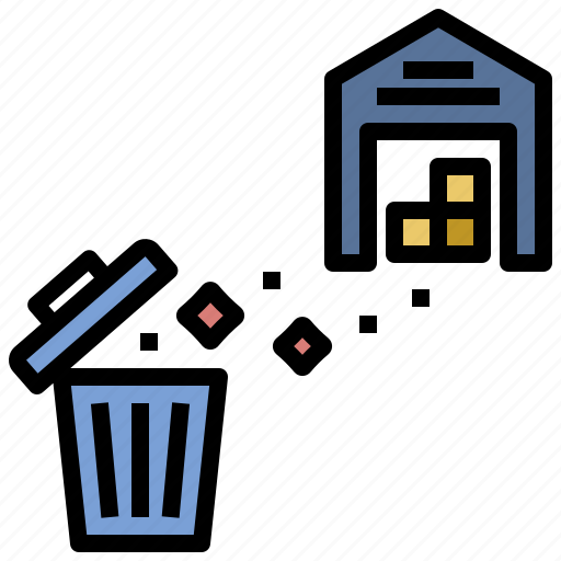 Disposal, scrap, warehouse, trash, cleaning icon - Download on Iconfinder