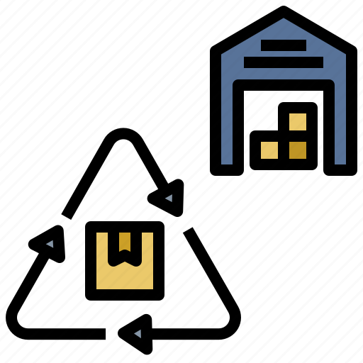 Reuse, recycle, production, refurbish, warehouse icon - Download on Iconfinder