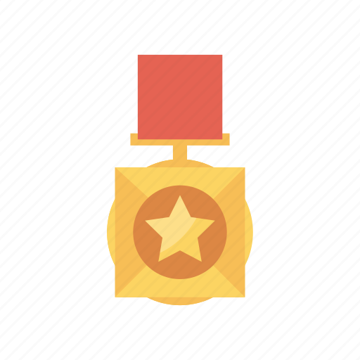 Badge, medal, ribbon, star icon - Download on Iconfinder