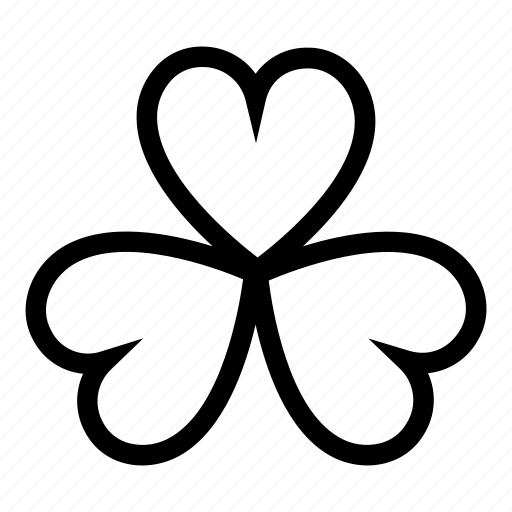 Circle, clover, heart, love, luck, trefoil icon - Download on Iconfinder