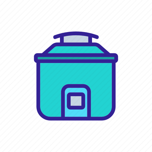 Cooker, cooking, electronic, equipment, meal, multicooker, rice icon - Download on Iconfinder