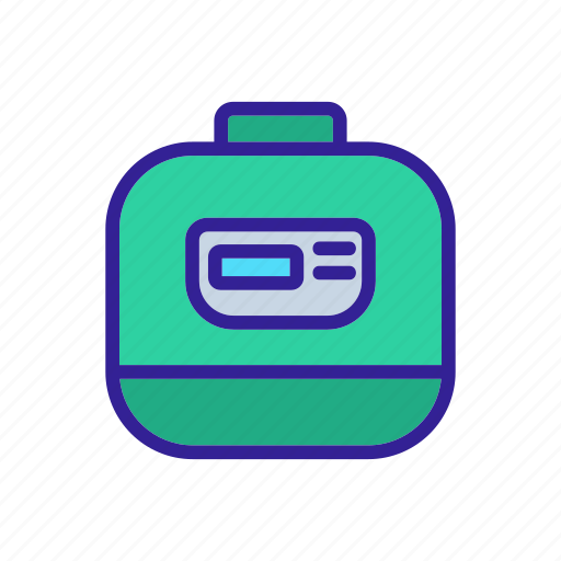 Cooker, cooking, electronic, equipment, indicator, multicooker, rice icon - Download on Iconfinder