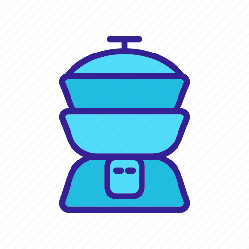 Boil, boiler, cooker, double, electronic, rice, utensil icon - Download on Iconfinder