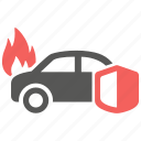 car, fire, insurance