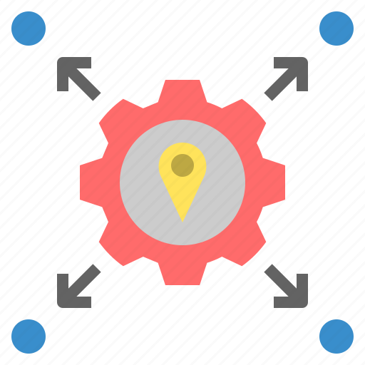 Based, direction, distribution, factory, hub, location, navigation icon - Download on Iconfinder
