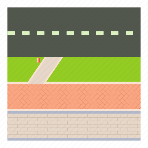 Bicycle, bike, cartoon, lane, path, pedestrian, sidewalk icon - Download on Iconfinder