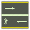bicycle, bike, cartoon, lane, path, pedestrian, traffic