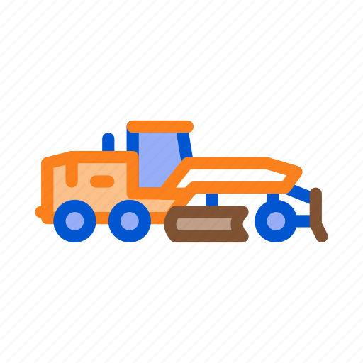 Builder, construction, equipment, maintenance, repair, road, tractor icon - Download on Iconfinder